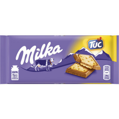 Шоколад Milka Tuc Cracker (з печивом крекер) Швейцарія 100 г