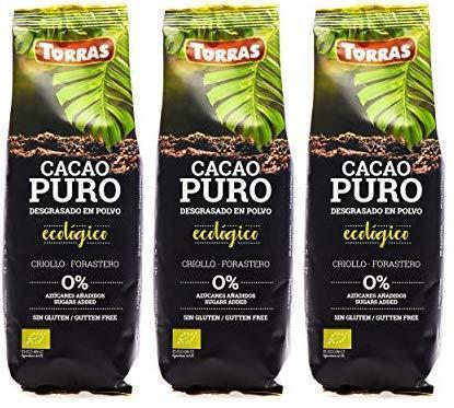 Какао-органіка без цукру та глютену, знежирене Cacao Puro Ecologico Torras Іспанія 150 г