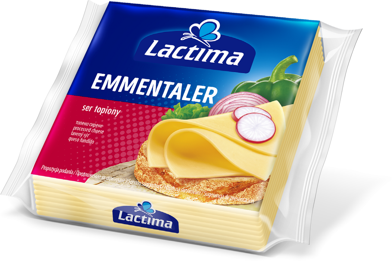Сир тостерний (плавлений) Emmentaler Lactima Польща 130г