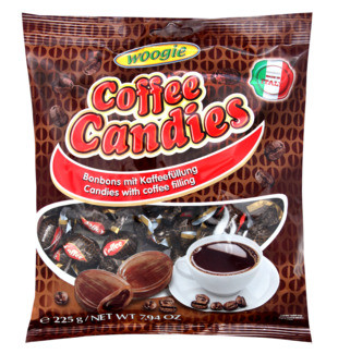 Цукерки кавові з начинкою кави Woogie 225г Австрія