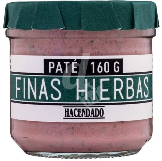 Паштет без глютену зі свинячої печінки з травами ерви Pate Pimienta Hacendado 160 г Іспанія