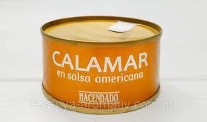 Кальмар шматочками в американському соусі Hacendado Calamar en salsa americana 80 г Іспанія