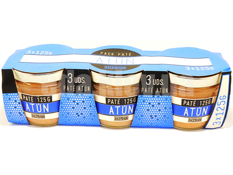 Паштет з тунця Hacendado «Pate Atun (без глютену) 125г Іспанія