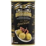 Оливки зелені фаршировані анчоусом Olives with Anchovies La Explanada 1400г / 700 г Іспанія