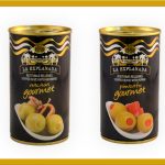 Оливки зелені фаршировані анчоусом Olives with Anchovies La Explanada 1400г / 700 г Іспанія