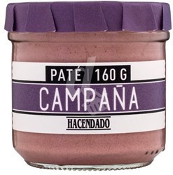 Паштет без глютену зі свинячої печінки "Деревенський дзвін" Pate Campana Hacendado 160 г Іспанія