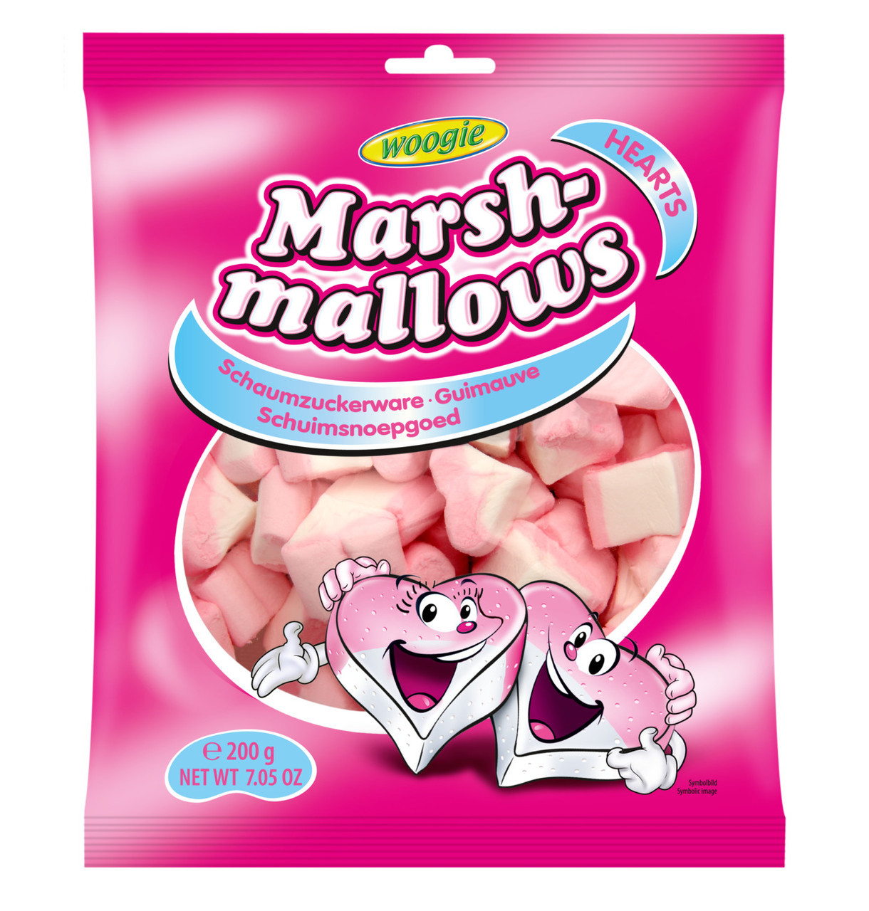 Зефір Маршмелоу Сердечка WOOGIE MARSHMALLOWS MIX 200 гАвстрія