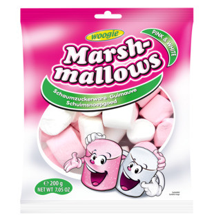 Зефір Маршмеллоу рожевий і білий WOOGIE MARSHMALLOWS MIX 200 гАвстрия