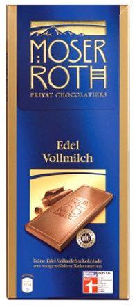 Шоколад молочний Moser Roth Edel Vollmilch 125 г Німеччина