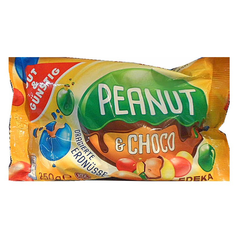 Арахіс в кольоровому шоколаді Edeka Німеччина 250г