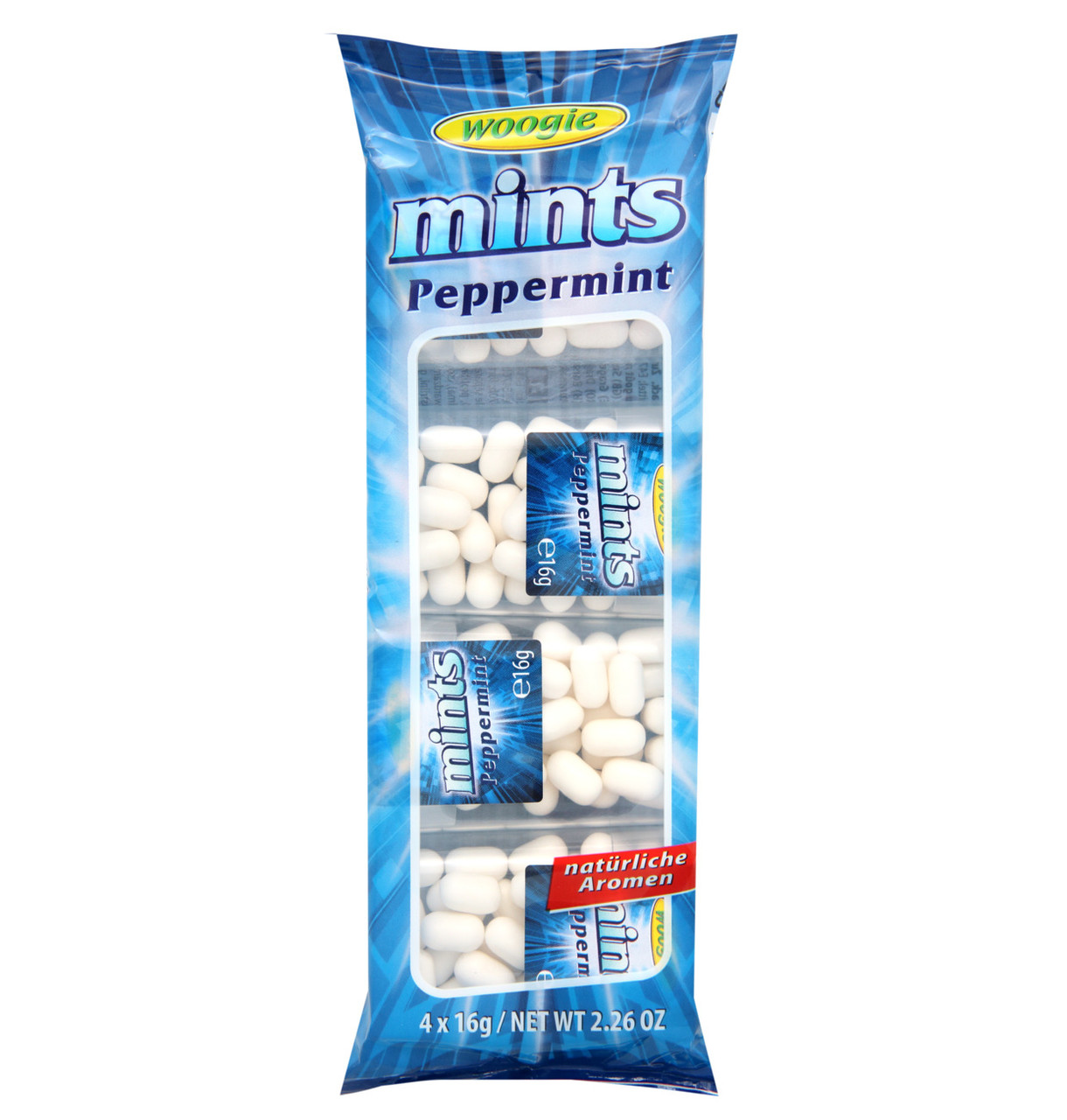 Драже Peppermint Mints (м'ятна) Woogie 4х16г Австрія