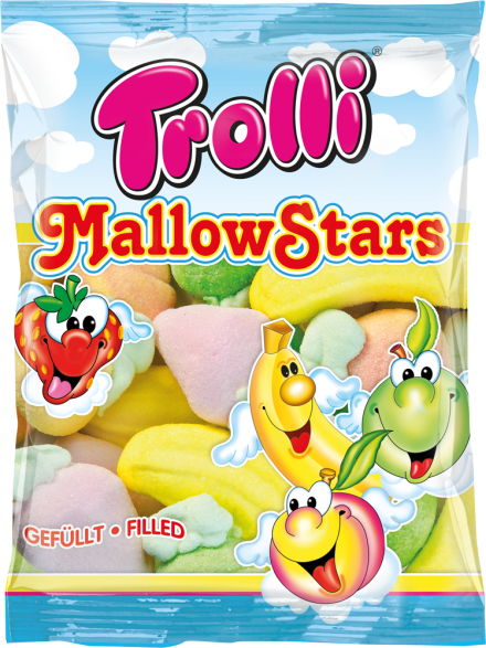 Маршмеллоу Зірки Мальви Trolli Mallow Stars150г Німеччина