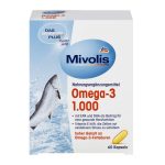 Біологічно активна домішка Mivolis Omega-3 риб'ячий жир 60 капсул Німеччина