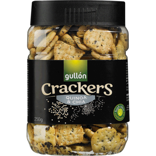 Крекер з кіноа і чіа Gullon Crackers quinoa & chia, 250г Іспанія