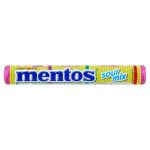 Жувальні драже Mentos Sour fFruits, Кислі фрукти 37 г