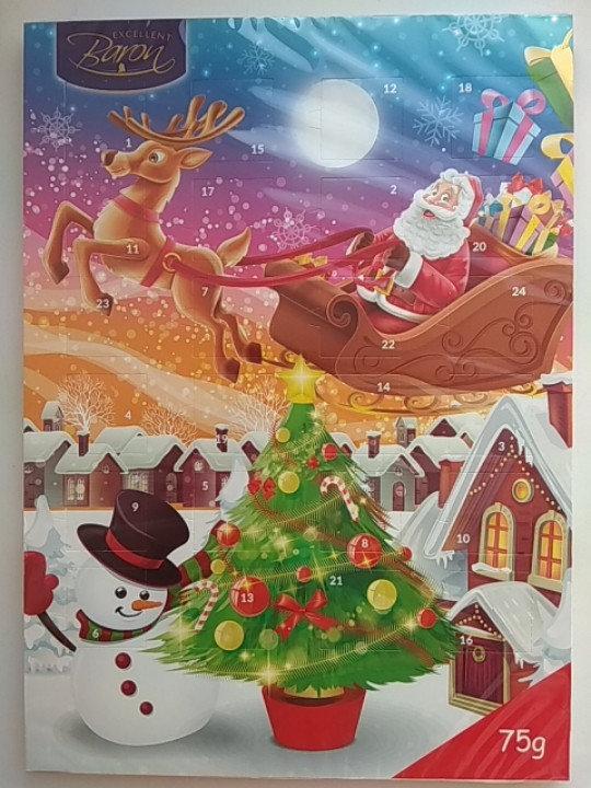 Шоколадний адвент-календар Baron Польща 75 г