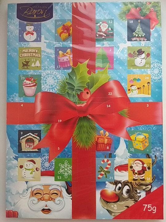 Шоколадний адвент-календар Baron Польща 75 г