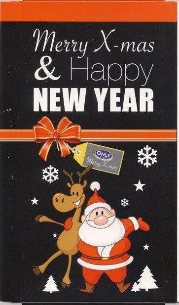 Шоколад Різдвяний Only "MERRY X-MAS & HAPPY NEW YEAR" 100 г Австрія