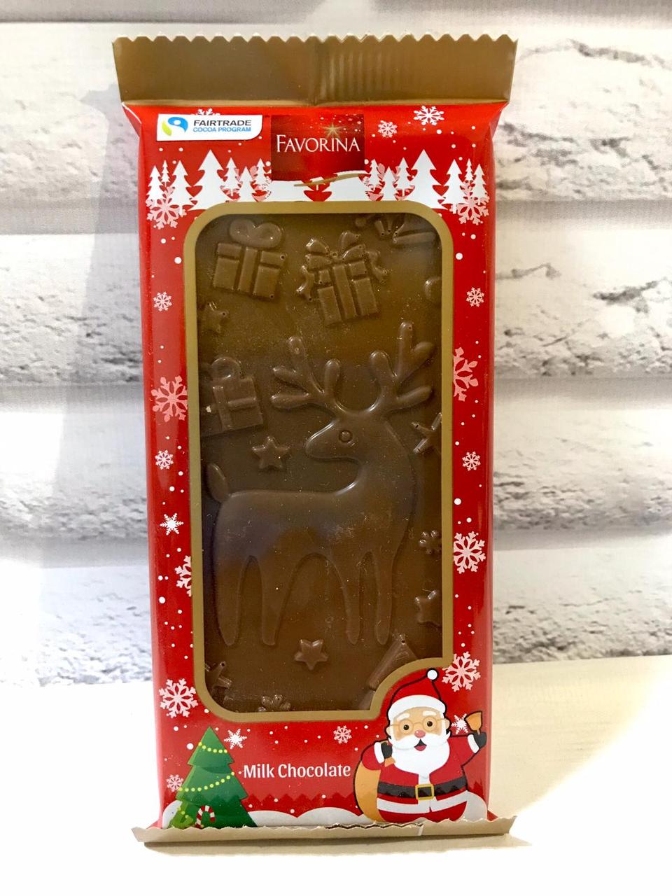 Шоколад молочний Favorina Різдво Німеччина 100 г