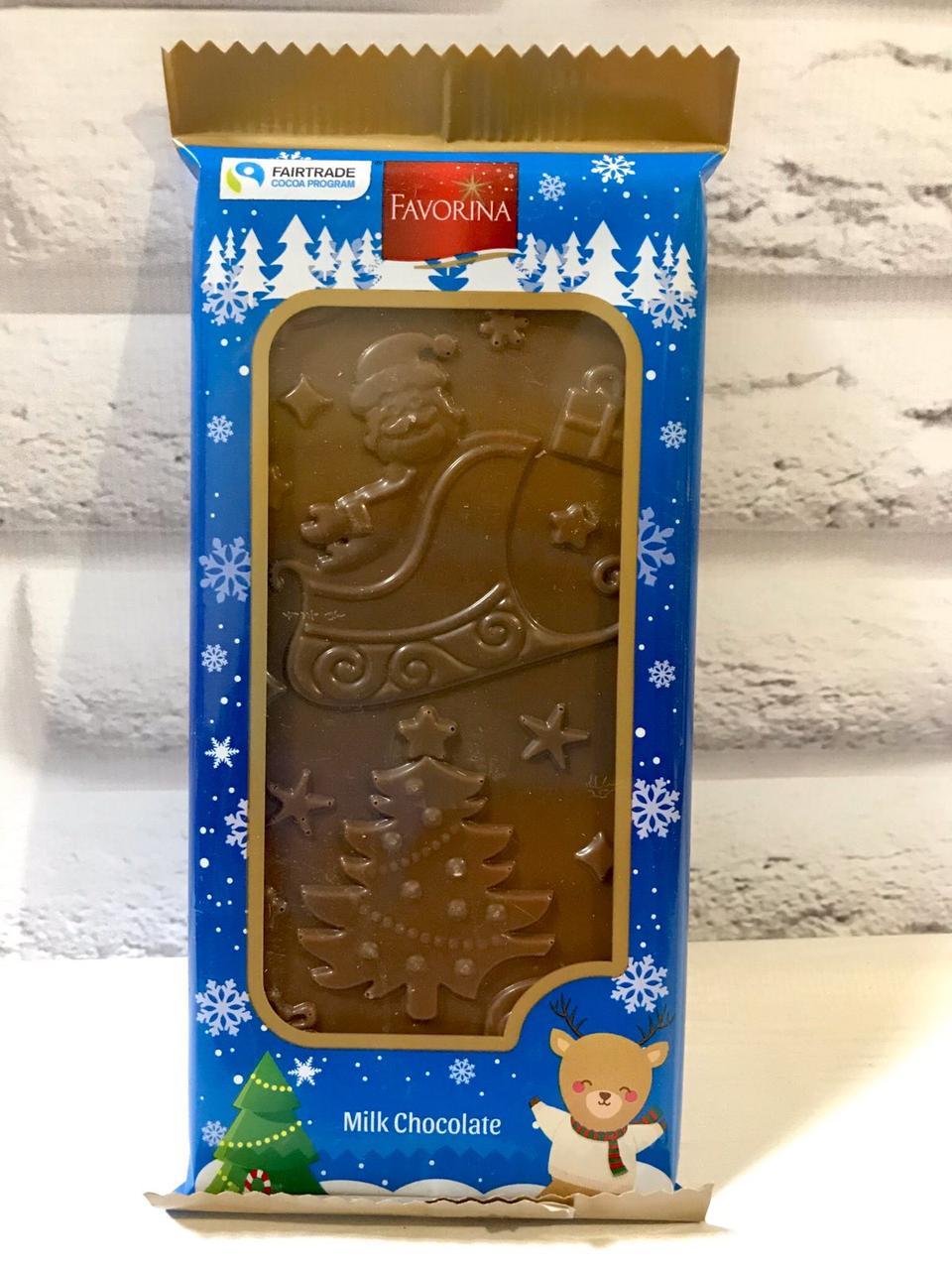 Шоколад молочний Favorina Різдво Німеччина 100 г