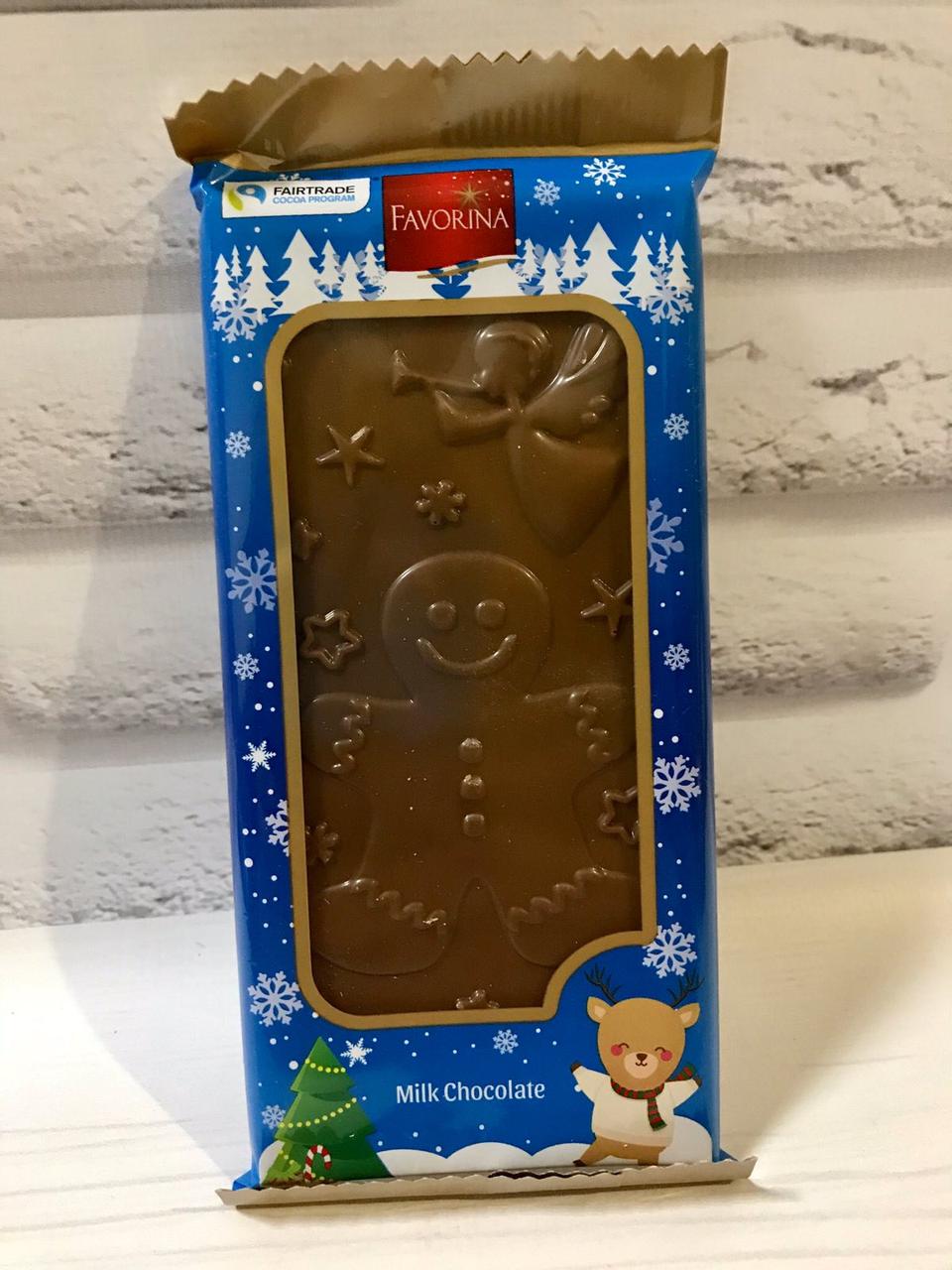 Шоколад молочний Favorina Різдво Німеччина 100 г