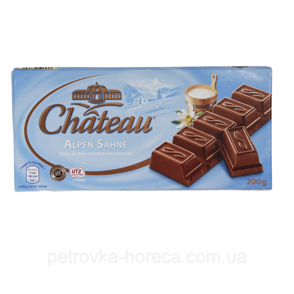 Шоколад молочний Alpen Sahne Chateau Німеччина 200г