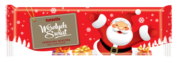 Шоколад молочний З Різдвом Terravita 250 г