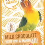 Шоколад молочный "Cachet" with KIWI AND MANGO TANZANIA, 40% COCOA. 180 г Бельгія