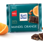 Шоколад чорний із Мигдалем і Апельсinом Ritter Sport Dark Almond&Orange Німеччина 100 г