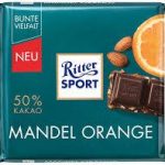 Шоколад чорний із Мигдалем і Апельсinом Ritter Sport Dark Almond&Orange Німеччина 100 г