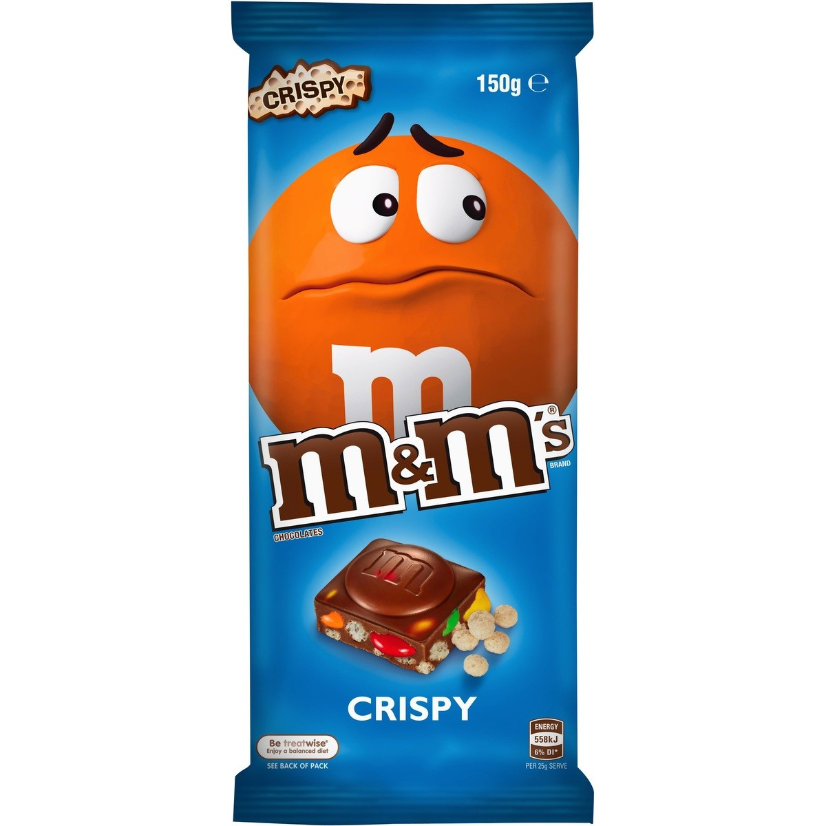 Шоколад молочний хрусткий M&M's CRISPY 150 г Великобританія