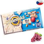 Шоколад білий Studentska c арахісом і родзинками Чехія 180г