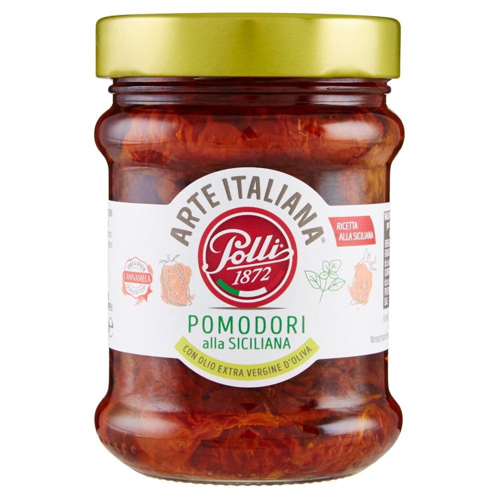 В'ялені помідори в оливковій олії без глютену Polli 285 г Італія