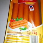 Сосиски копчені курячі parowki wedzone z kurchat 1 кг.