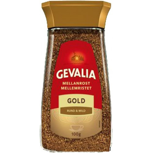 Кава розчинна Gevalia Mellan Rost Gold арабіка 200г Швейцарія