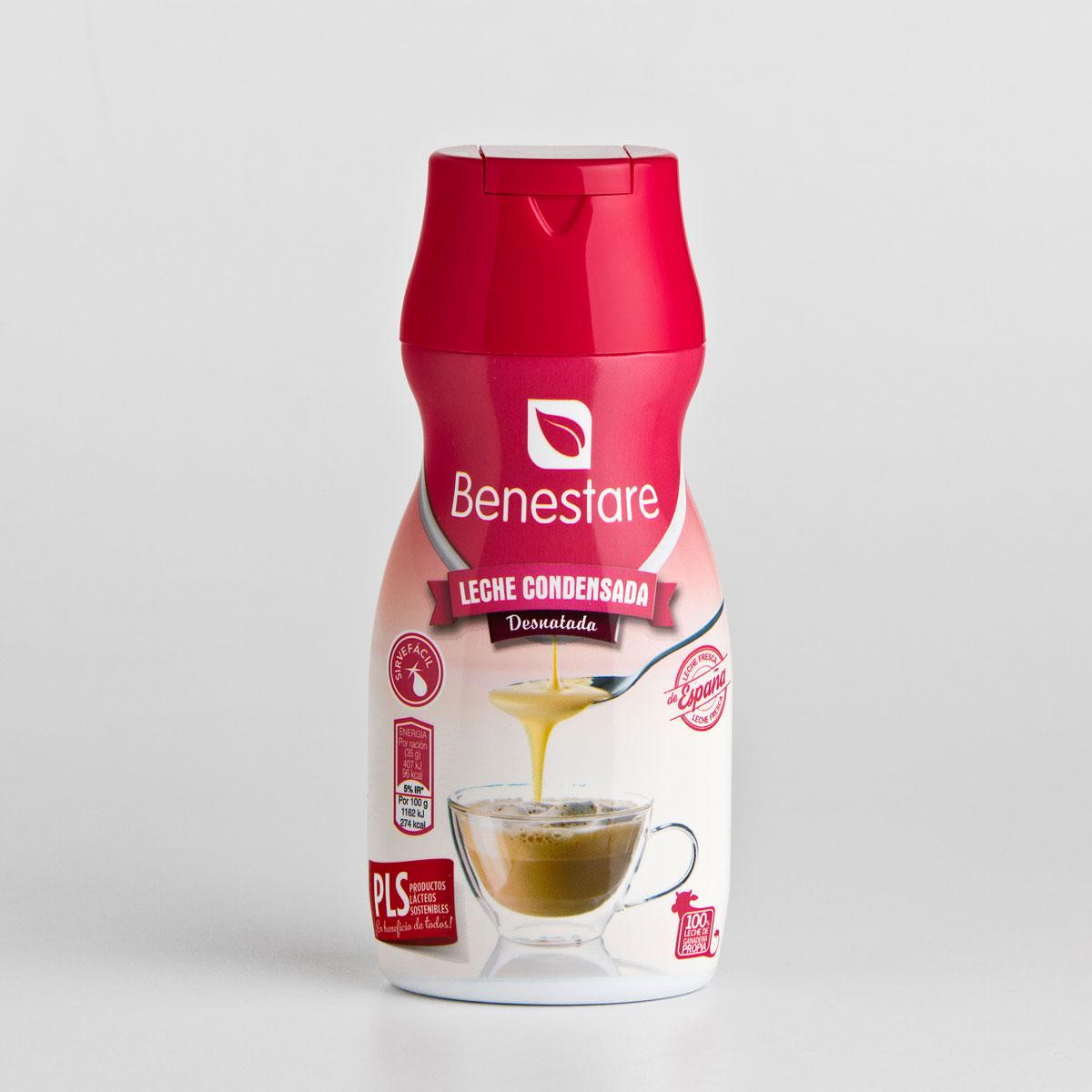 Згущене знежирене молоко Benestare Leche Condensada Desnatada 450 г Іспанія