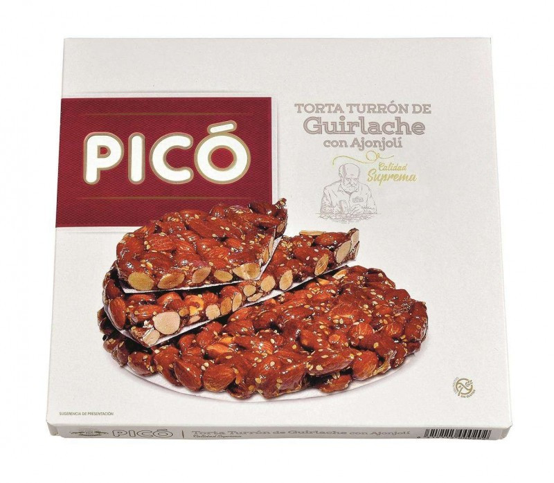 Туррон PICO з мигдалем, кунжутом і медом без глютену, 150 г Іспанія