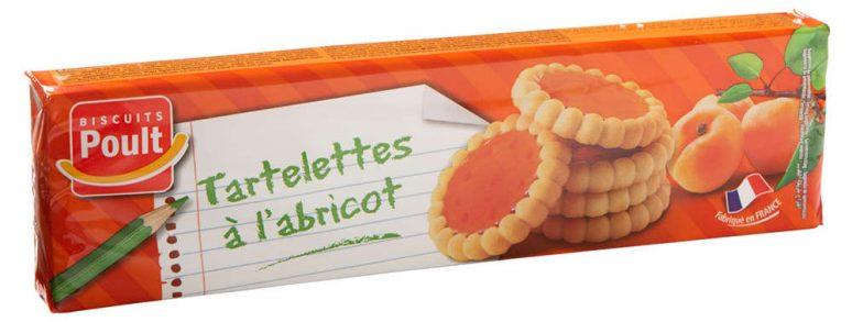 Печиво (тарталетка) з абрикосом Biscuits Poult, 150 г Франція