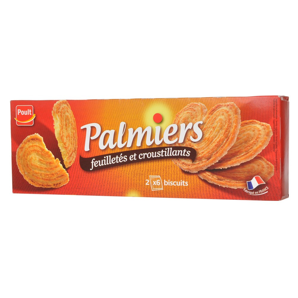 Печиво хрустке БАБІККА Palmiers Biscuits Poult (2х6) 100 г Франція