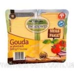 Сир у пластинках Gouda Swiatowid без консервантів 500 г (2 х 250 г) Польща