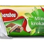 Швейцарський молочний шоколад із м'ятою Marabou Mint Krokant 200 г