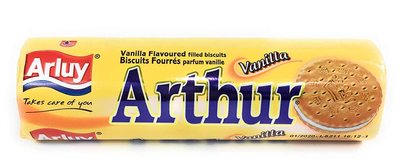 Печиво сендвіч із ванільним кремом Arluy Arthur Іспанія 250 г