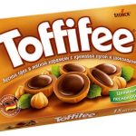 Цукерки фундук в карамелі з кремовою нугою і шоколадом Mister Choc Toffifee&Nuts Німеччина 125г