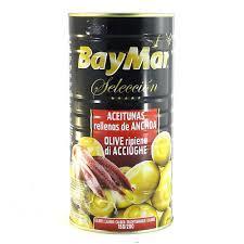 Оливки зелені фаршировані анчоусом Bay Mar Seleccion 300 г Іспанія