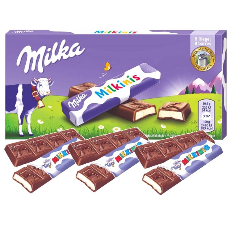 Шоколад молочний дитячий Milkinis Milka в стіках 87,5 р Швейцарія