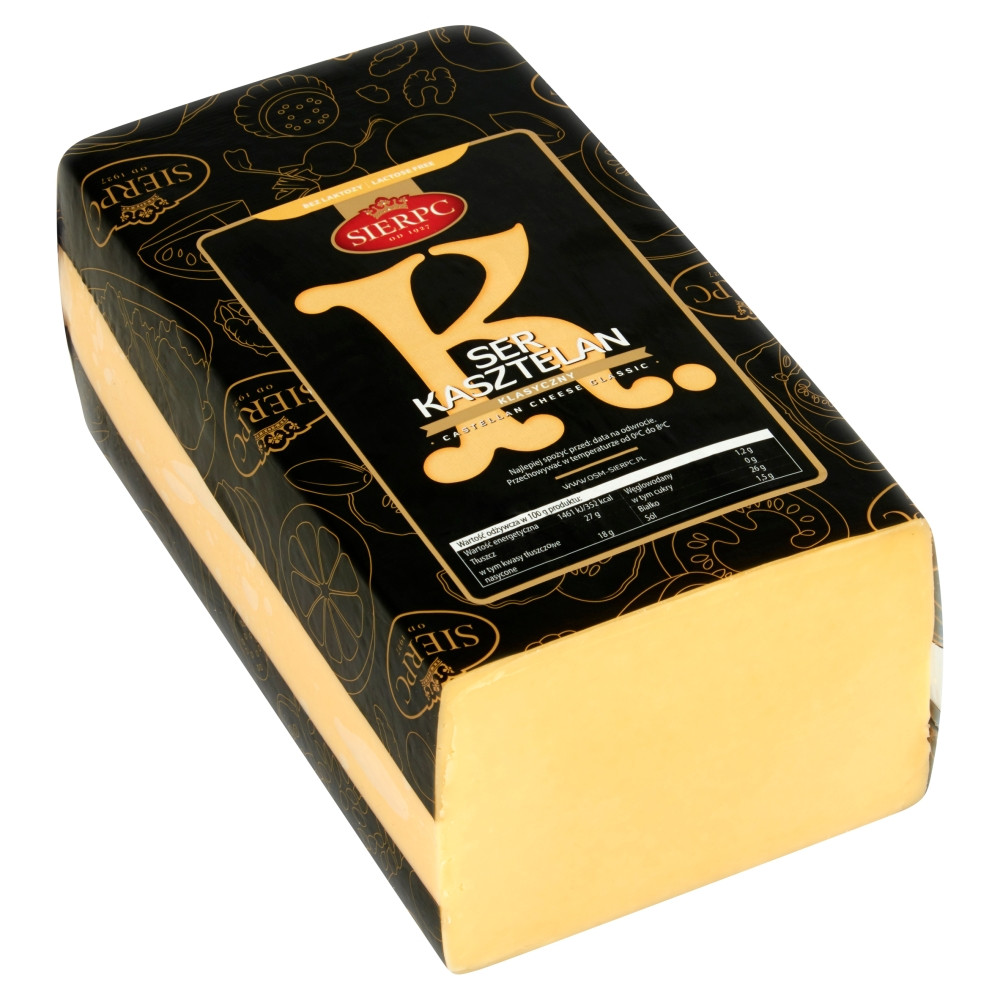 Сир голландський Kasztelan Klasyczny Sierps 1 кг Польща