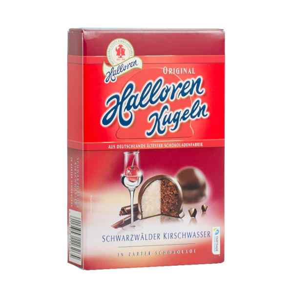 Цукерки з вишневим лікером Halloren Kugeln Schwarzwälder Kirsch 125г Німеччина