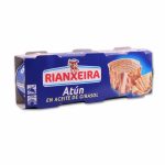 Тунець в соняшниковій олії Rianxeira Atun Claro En Aceite De Girasol (3х80г) 240г Іспанія
