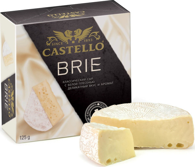 Сир з білою цвіллю Castello Brie, 125 г Італія