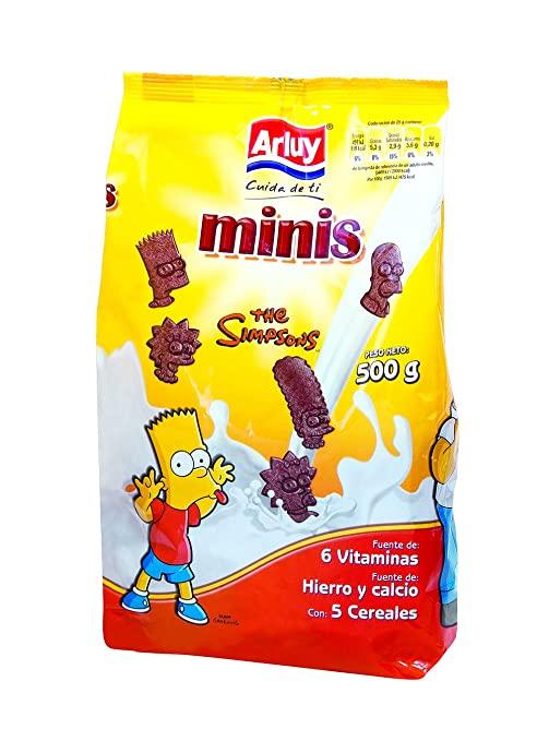 Міні шоколадне печиво з вітамінами Simpsons Arluy 500г Іспанія